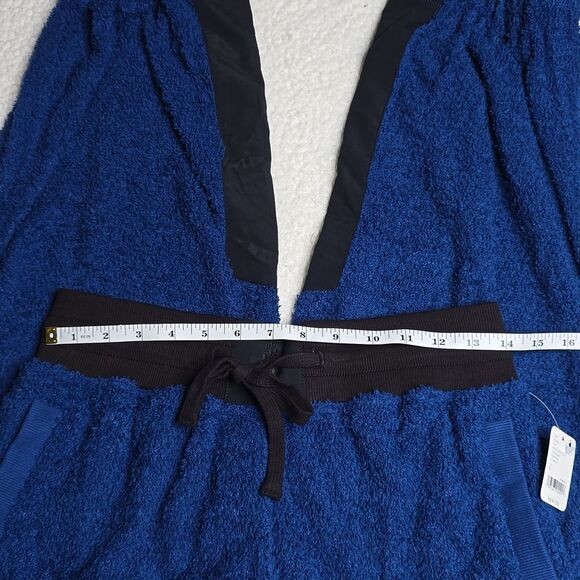 1151 NWT Free People FP Movement Cuddle Up Fleece Pants Joggers Fuzzy Blue - Picture 3 of 8